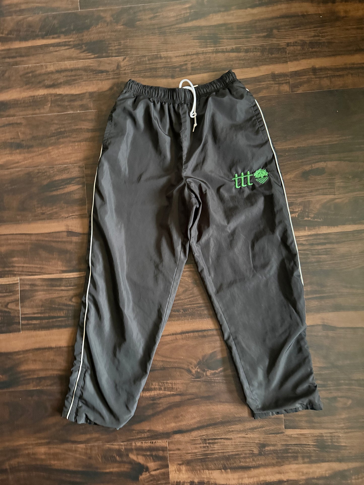 The Thrifting Tree Black Track Pants- S