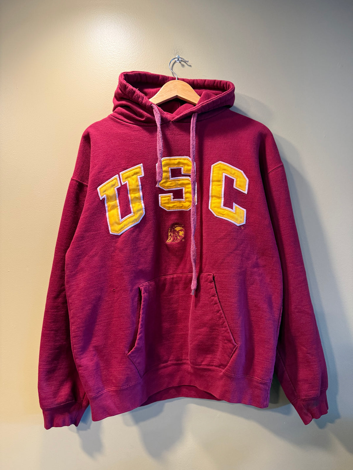 Vintage USC Trojans Red Hoodie Sweatshirt- L