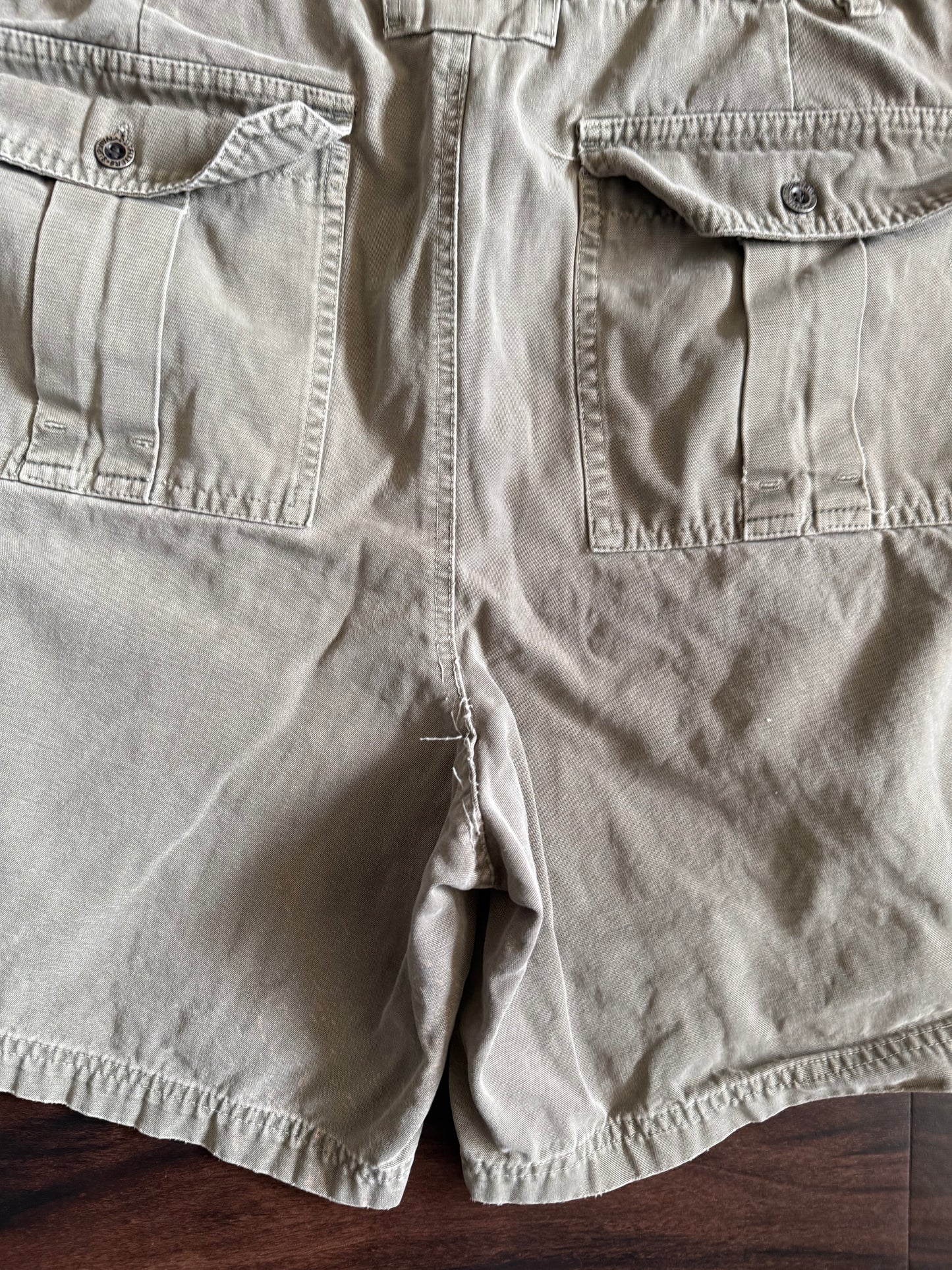 Vintage Survival Outfitters Green Cargo Shorts- 34