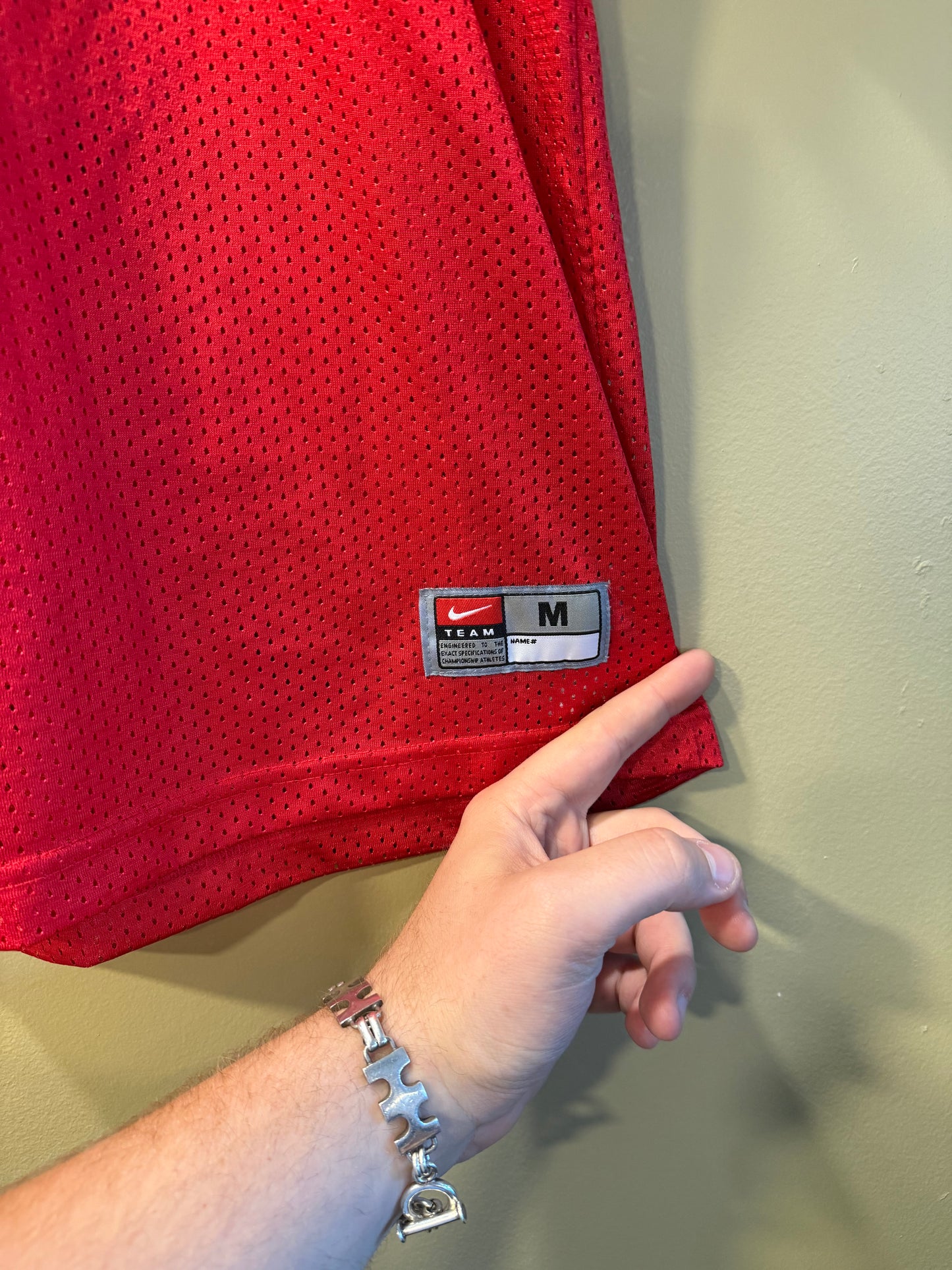 Vintage Nike Ohio State University Red Football Jersey- S/M