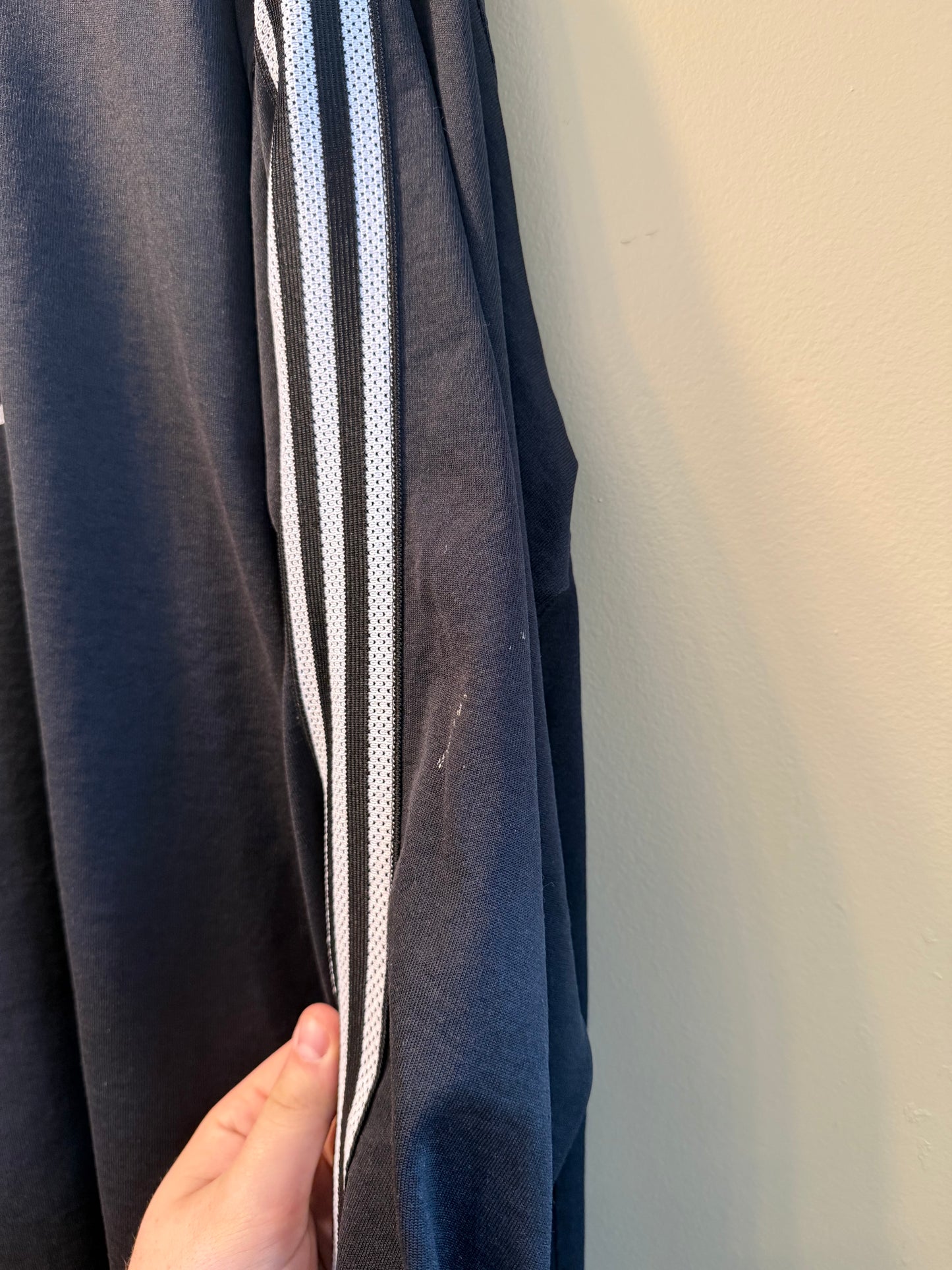 Vintage Adidas Black Long Sleeve Jersey Shirt- XL