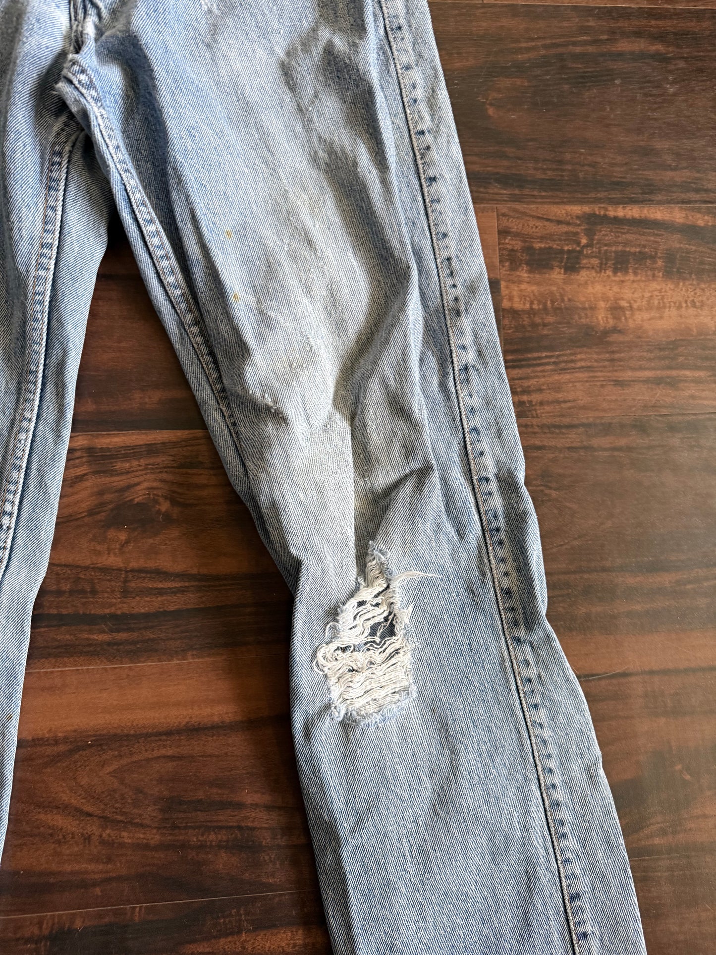 Vintage Levi’s Silver Tab Western Style Distressed Denim Jeans- 30x33