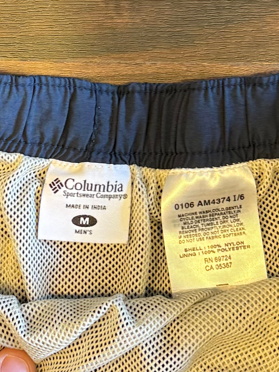 Vintage Columbia Navy Blue Outdoors Nylon Shorts- 30