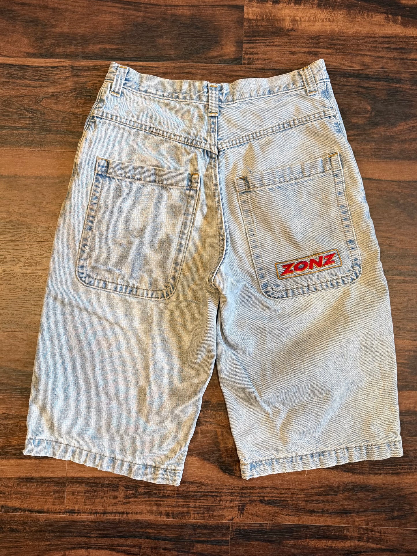 Vintage Zonz Streetwear Light Wash Denim Jean Shorts- 29