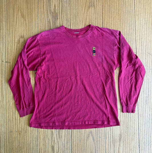Vintage Nike Embroidered Distressed Red Long Sleeve T-Shirt- L