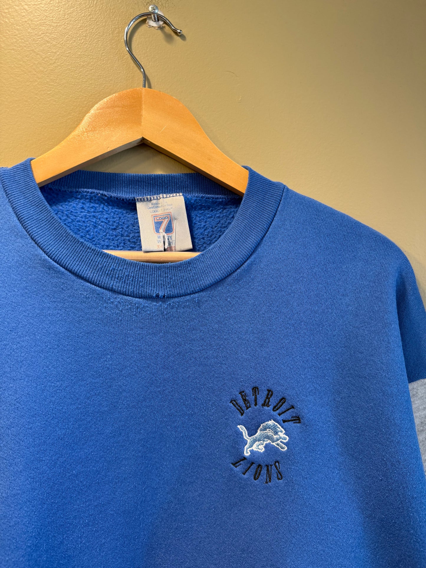 Vintage Detroit Lions Two Tone Small Logo Crewneck Sweatshirt- XL