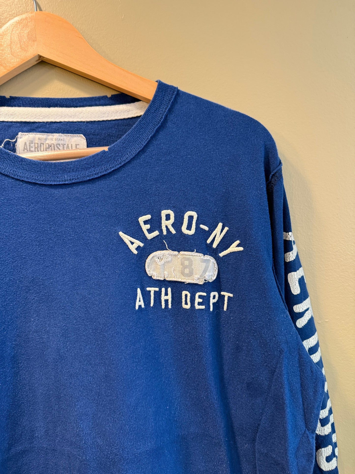 Vintage Aeropostale NY Blue Long Sleeve T-Shirt- M