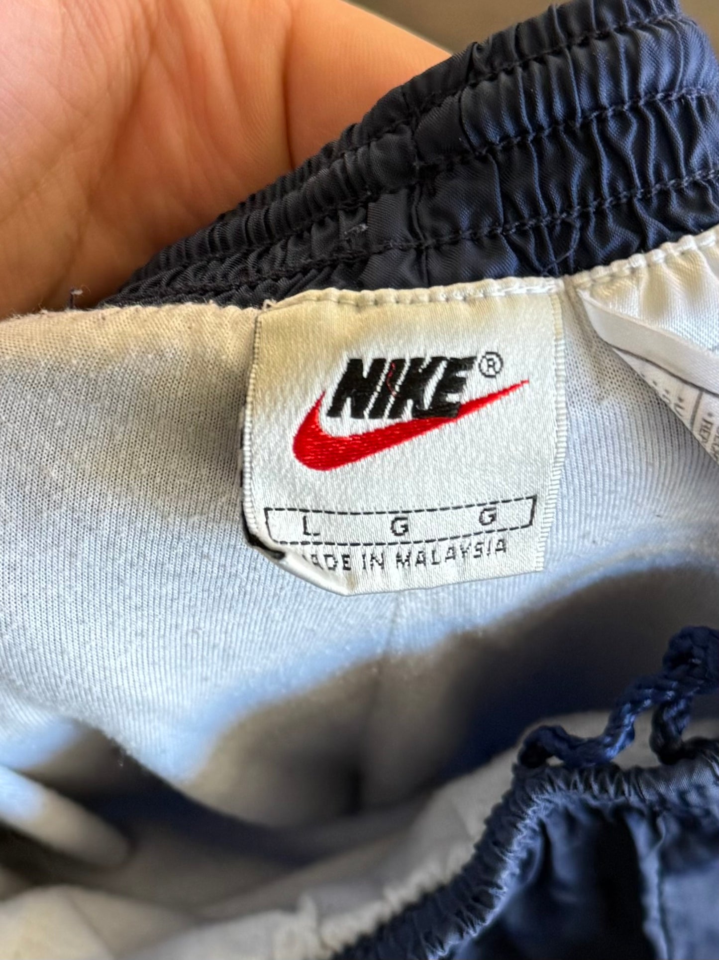 Vintage Nike Navy Blue Track Pants- 32x32
