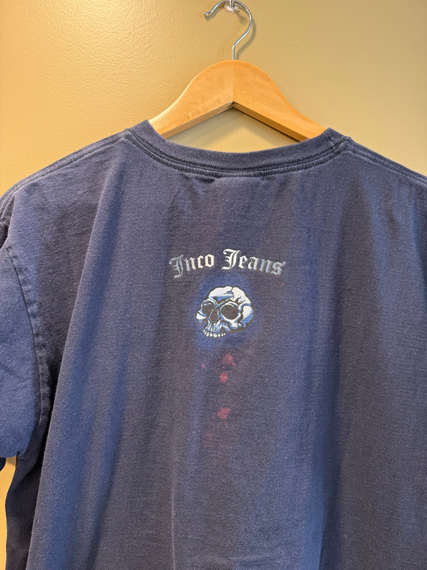 Vintage JNCO Blue Skull 8 Ball T-Shirt- L