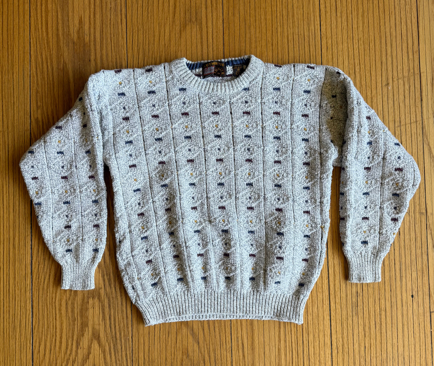 Vintage Speckle Knit Multi-Color Sweater- M