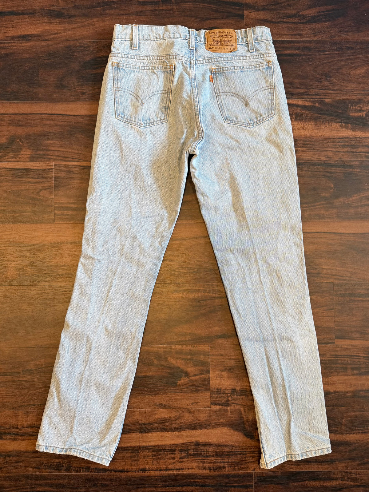 Vintage Levi’s 505 Orange Tab Light Wash Denim Jeans- 32x33