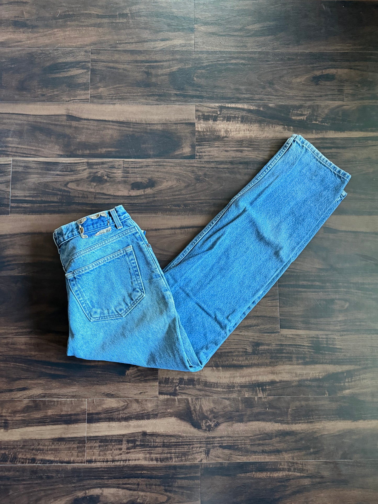 Vintage Y2K Old Navy Light Wash Distressed Denim Jeans- 32x32