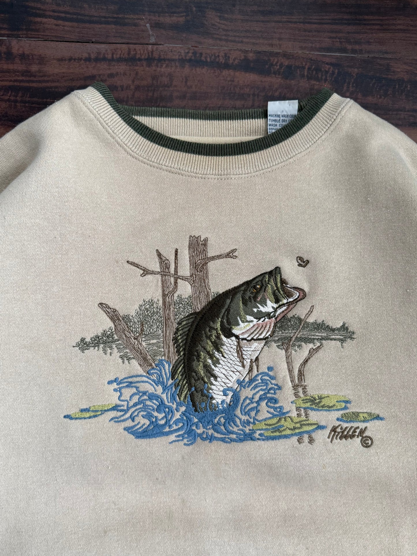 Vintage Large Mouth Bass Outdoors Crewneck Sweatshirt- XXL
