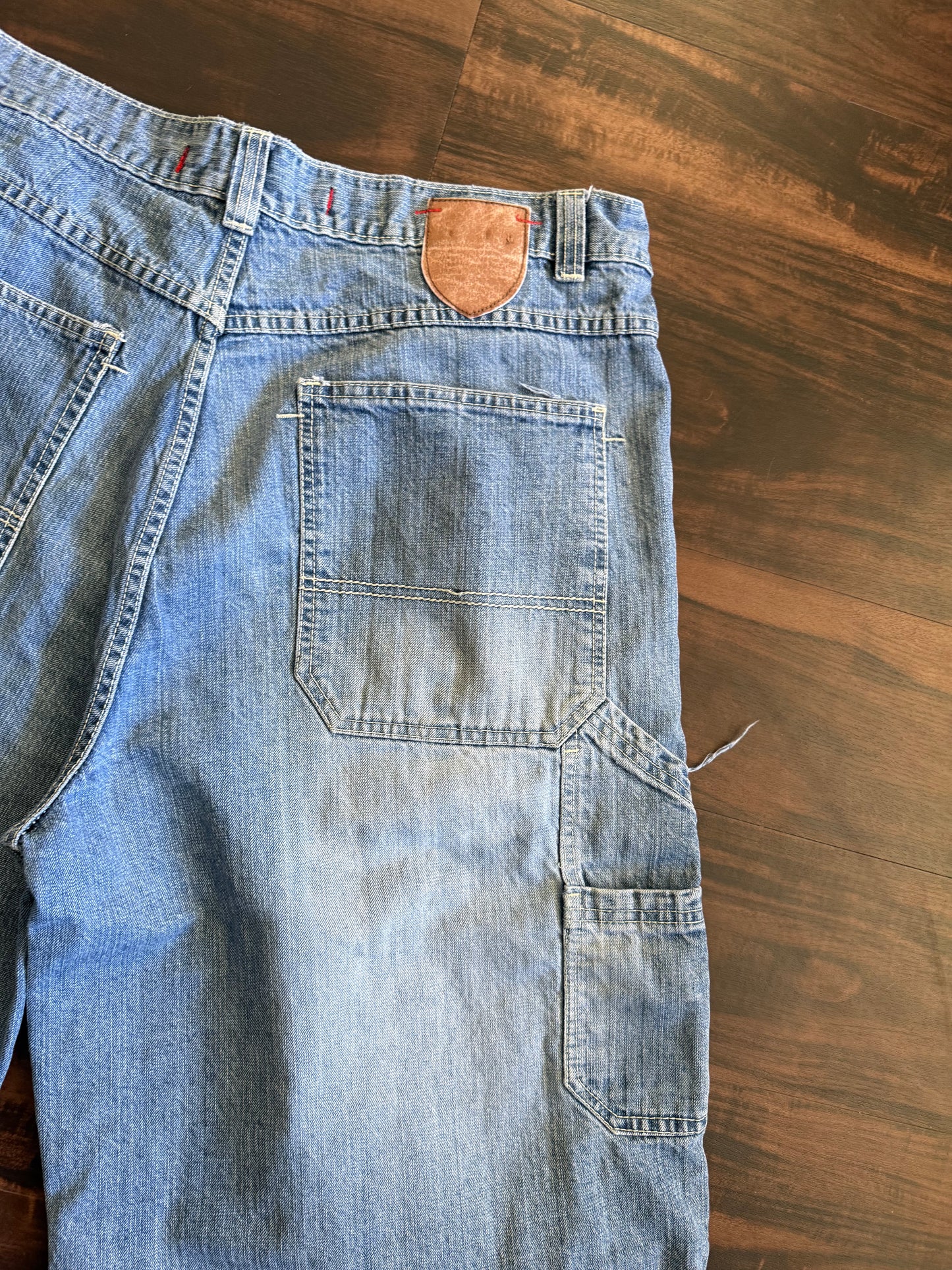 Vintage Mecca Streetwear Light Wash Denim Carpenter Jean Shorts- 40
