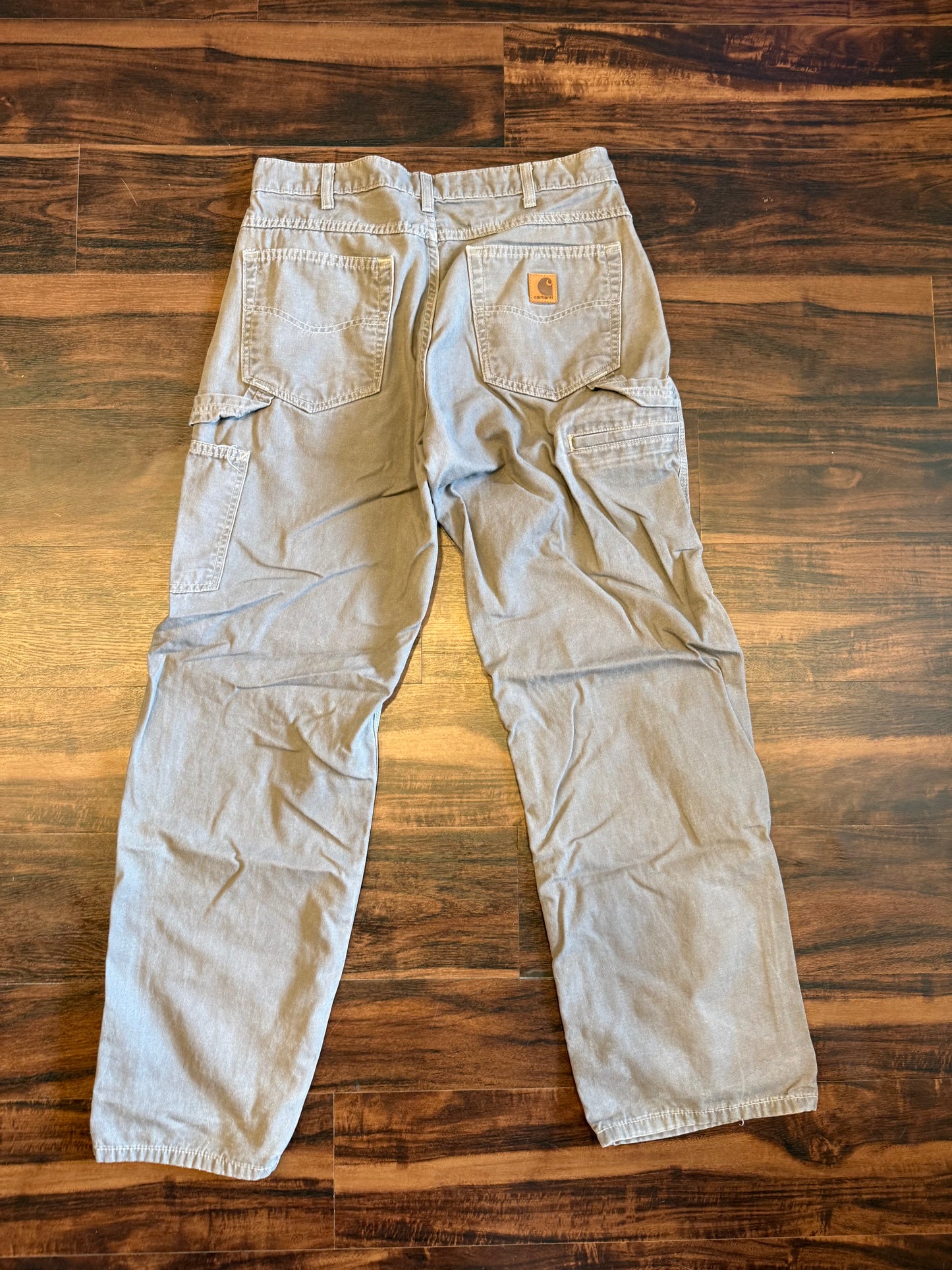 Vintage Carhartt Gray Canvas Carpenter Pants- 32x32