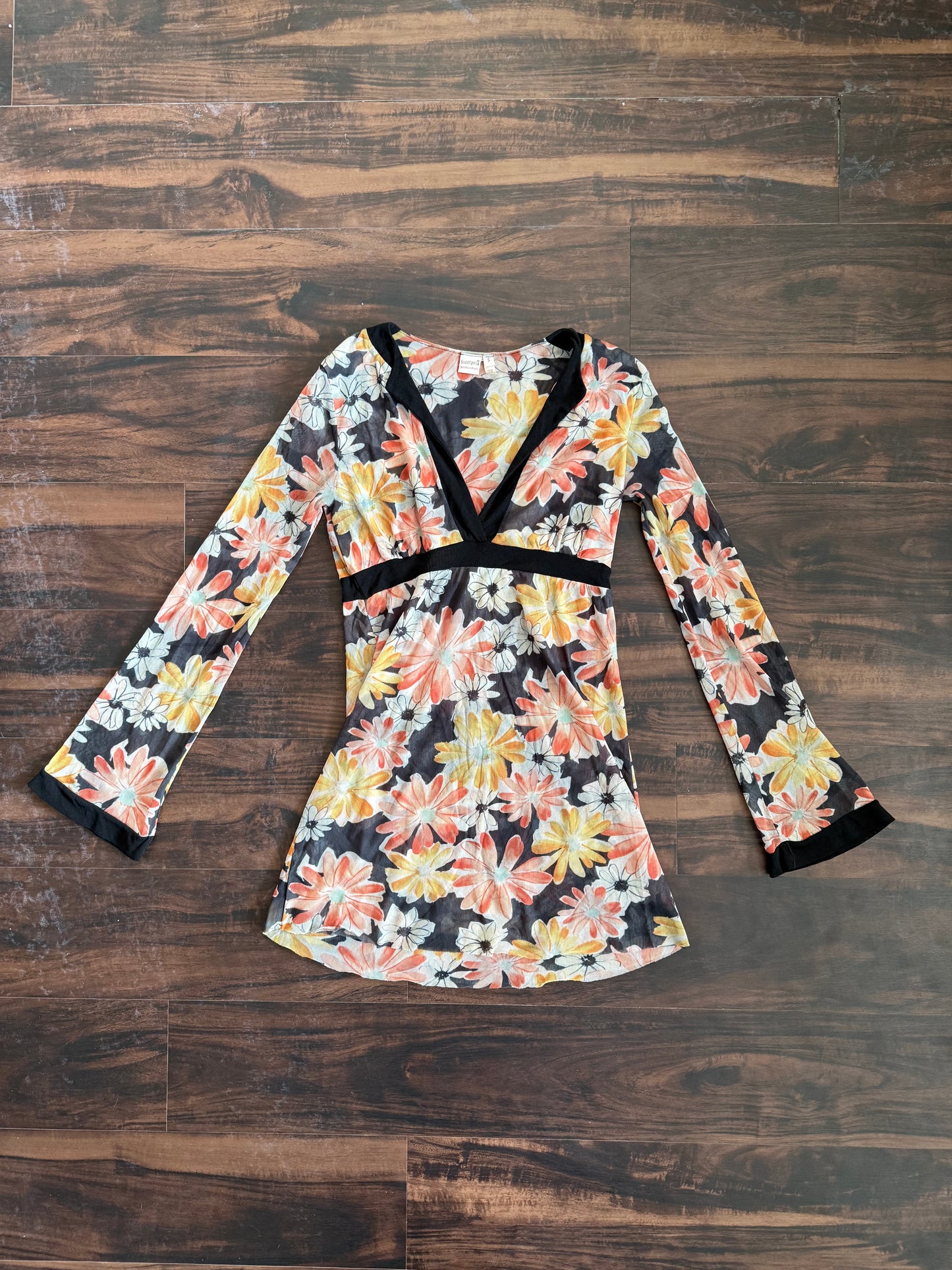 Vintage Floral Multi Dress- S