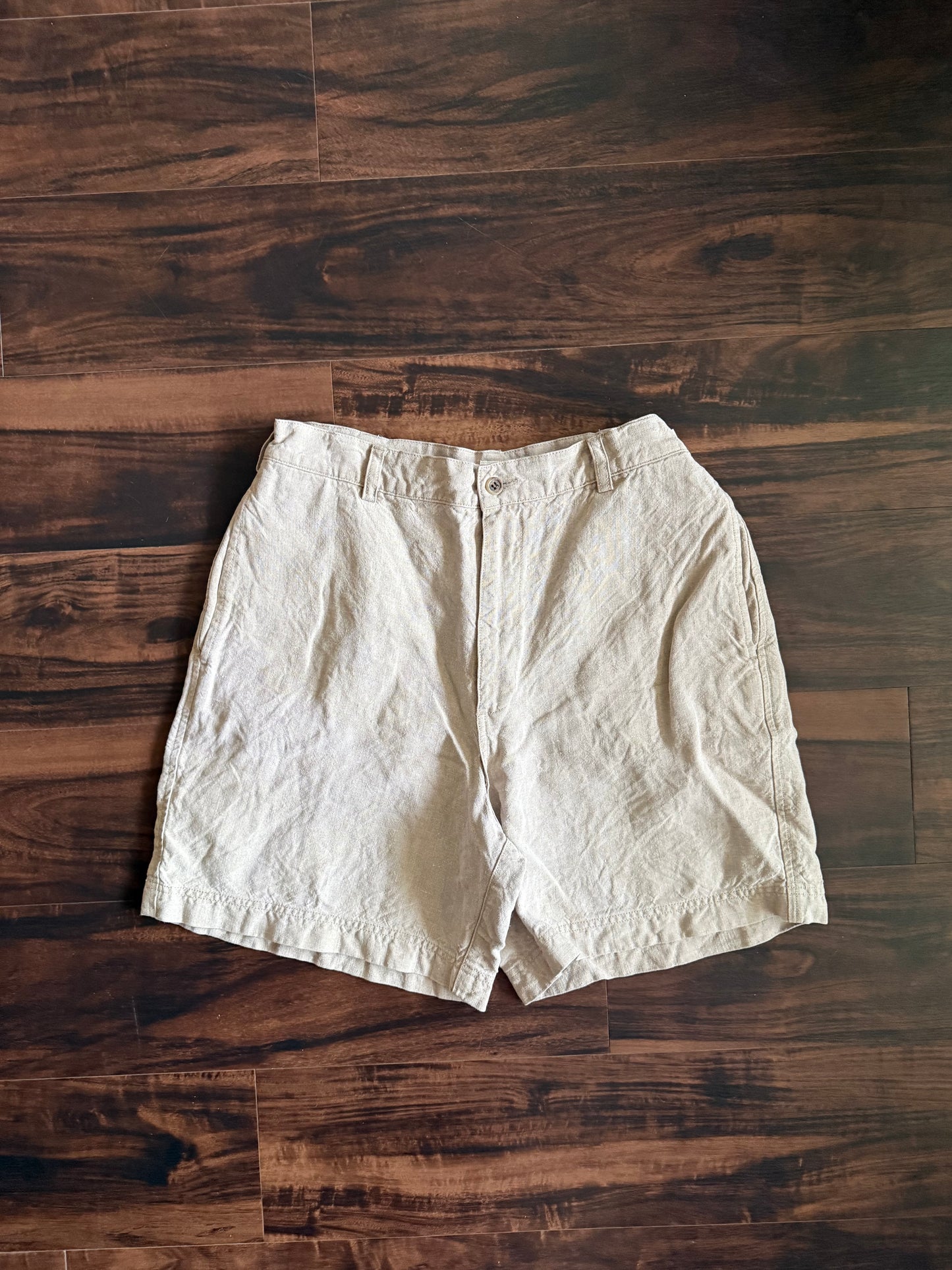 Vintage J Crew Linnen Shorts- 31