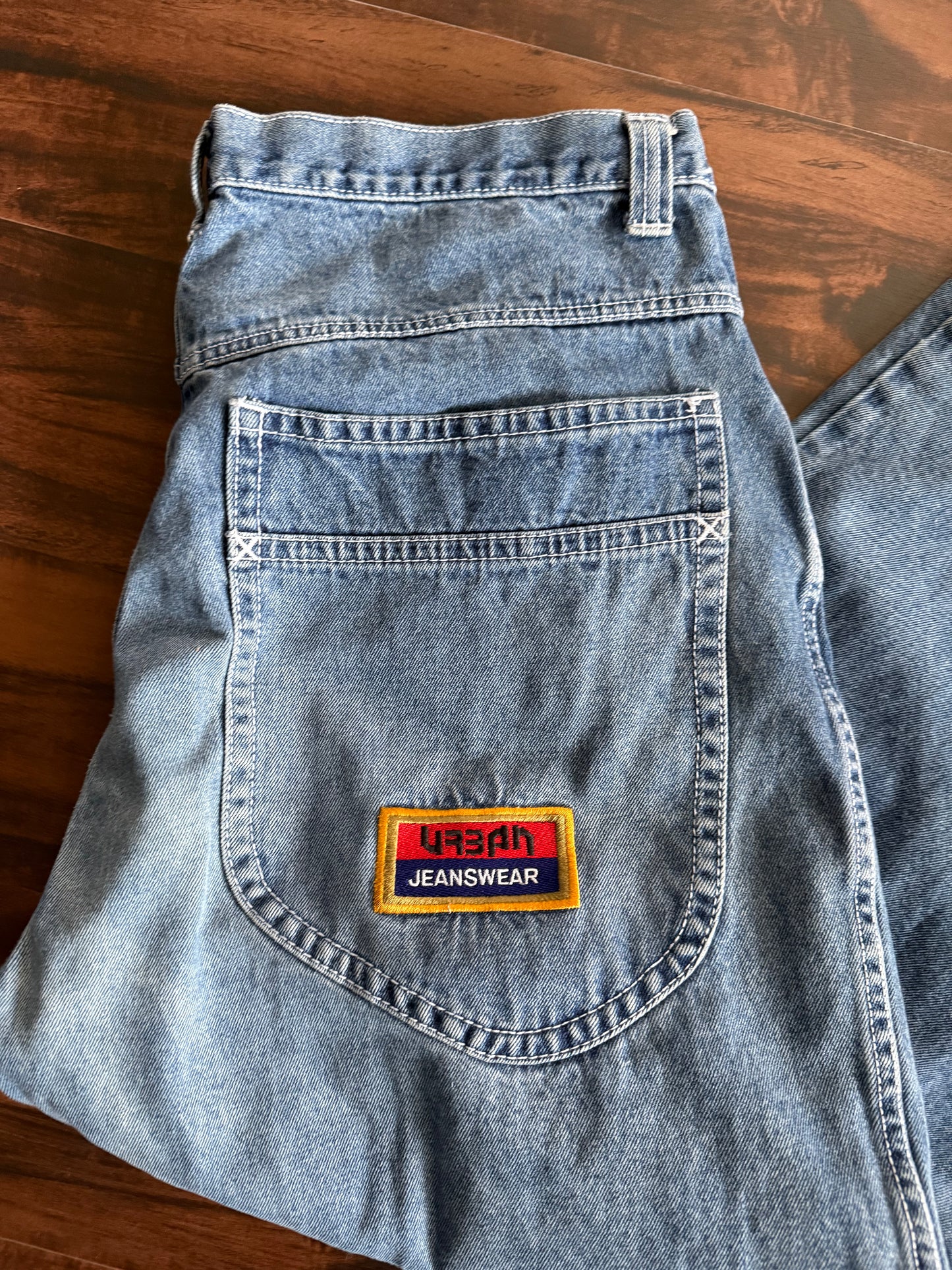 Vintage Y2K Urban Jeanswear Wide Leg Streetwear Jeans- 36x30