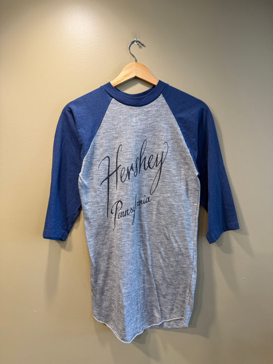 Vintage 70s Hershey Pennsylvania Raglan T-Shirt- S