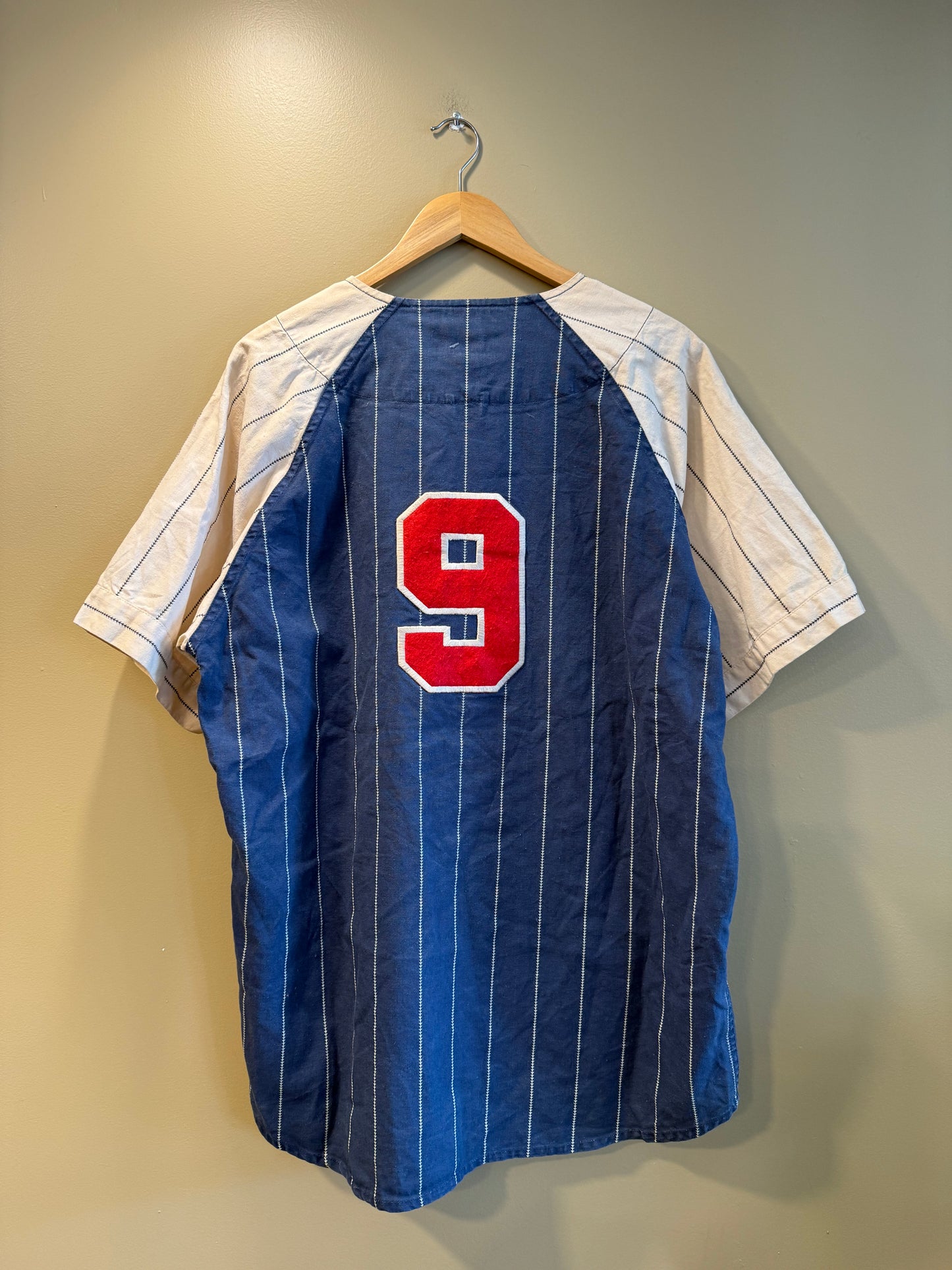 Vintage Mirage Cleveland Indians Albert Belle Pinstripe Baseball Jersey- XL
