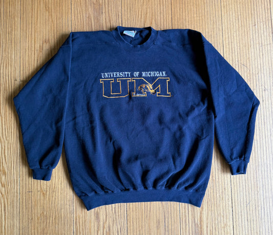 Vintage University of Michigan Wolverines Crewneck Sweatshirt- XXL