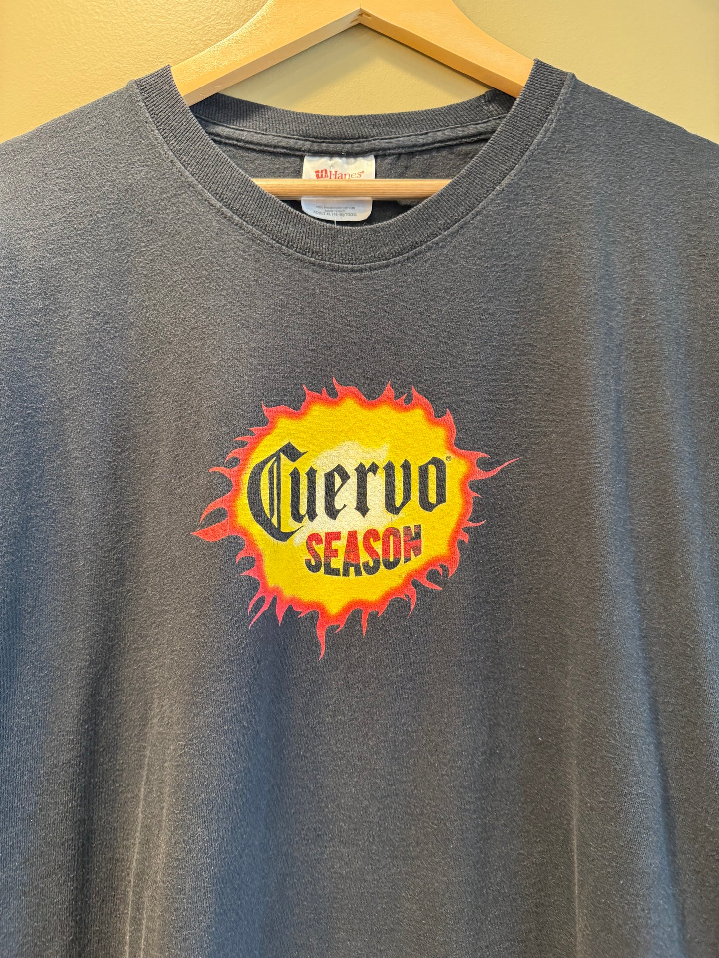 Vintage Y2K Jose Cuervo Season Fire Alcohol T-Shirt- XL/XXL