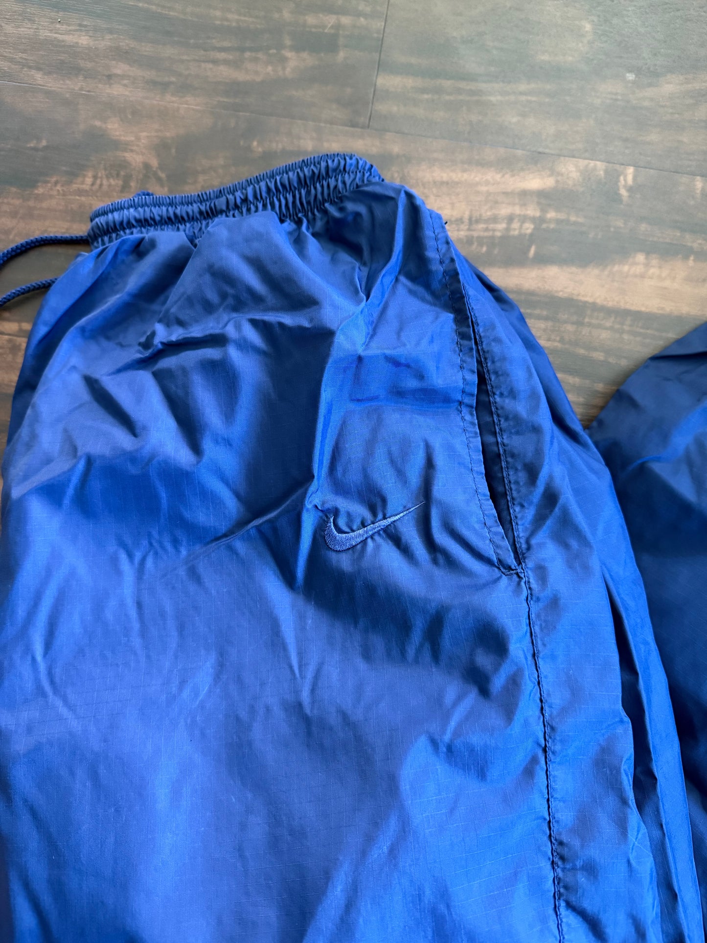 Vintage Nike Blue Embroidered Track Pants Joggers- M