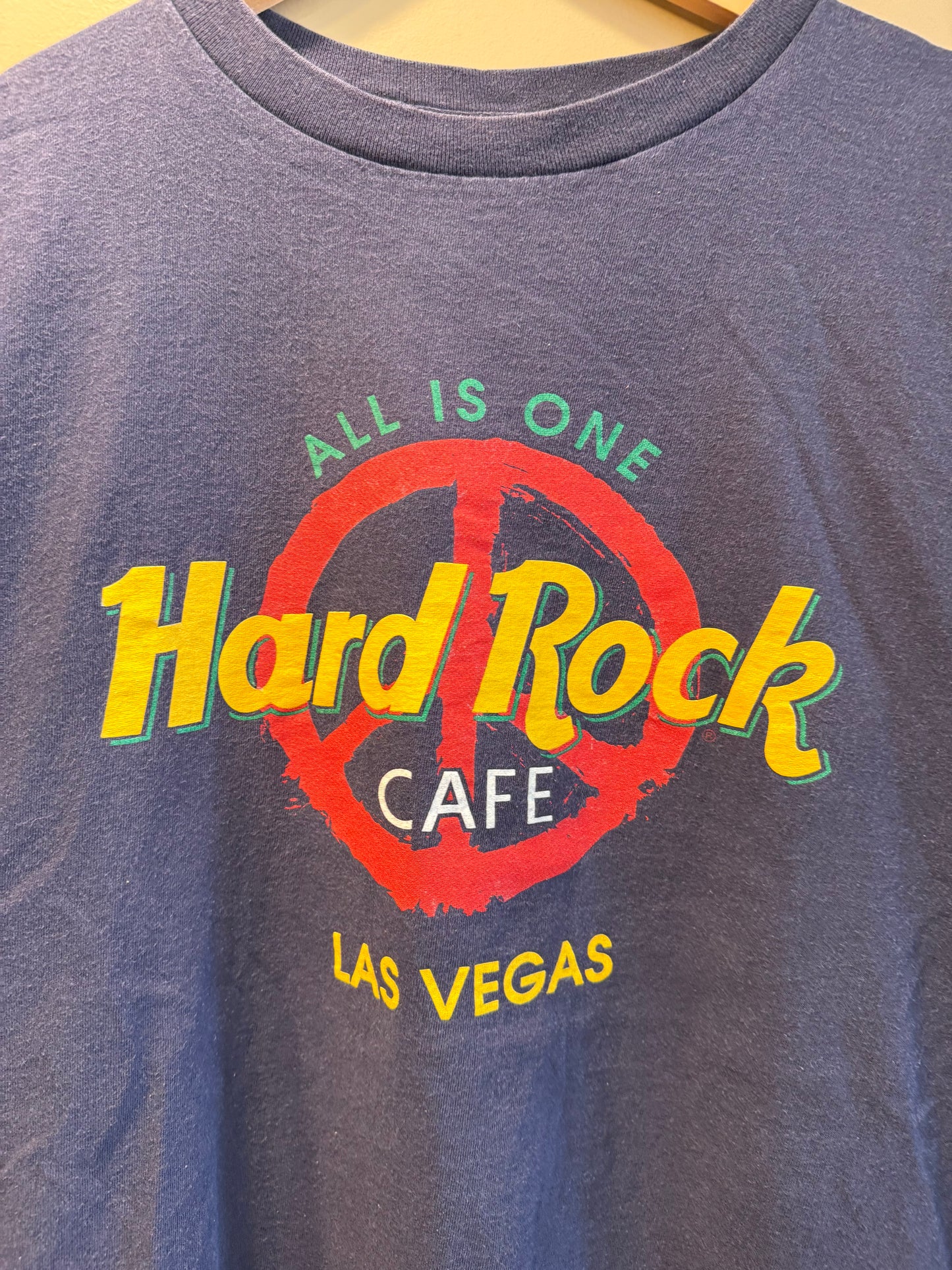 Vintage Hard Rock Cafe Peace Sign Las Vegas T-Shirt- XL
