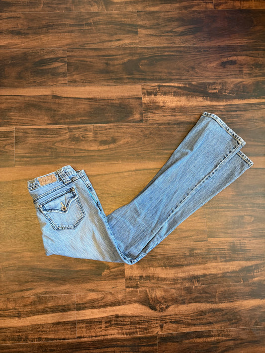 Vintage Premium YMI Light Wash Low Rise Boot Cut Denim Jeans- 30x33