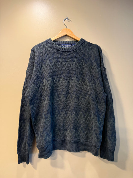 Vintage Roundtree & Yourke Green Patterned Sweater- L
