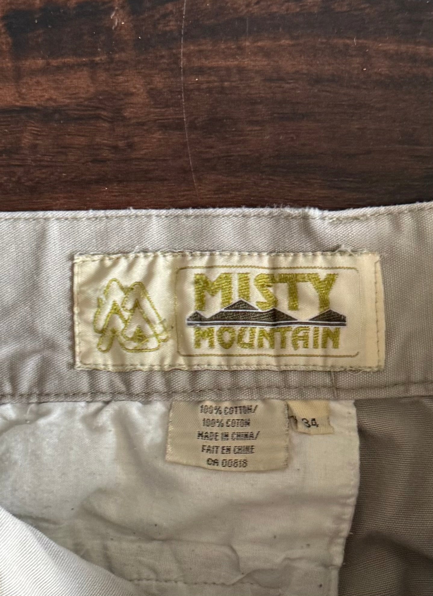 Vintage Misty Mountain Zip-Away Pants-Shorts- 34x31