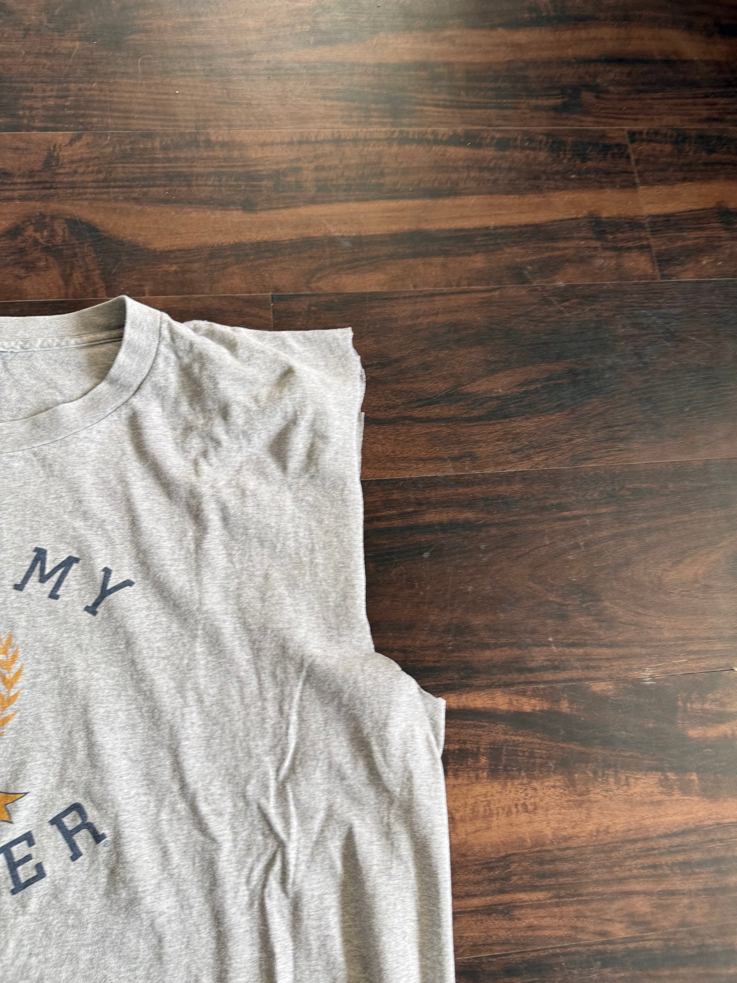 Vintage Tommy Hilfiger Gray Cut-Off Tank Top- XL