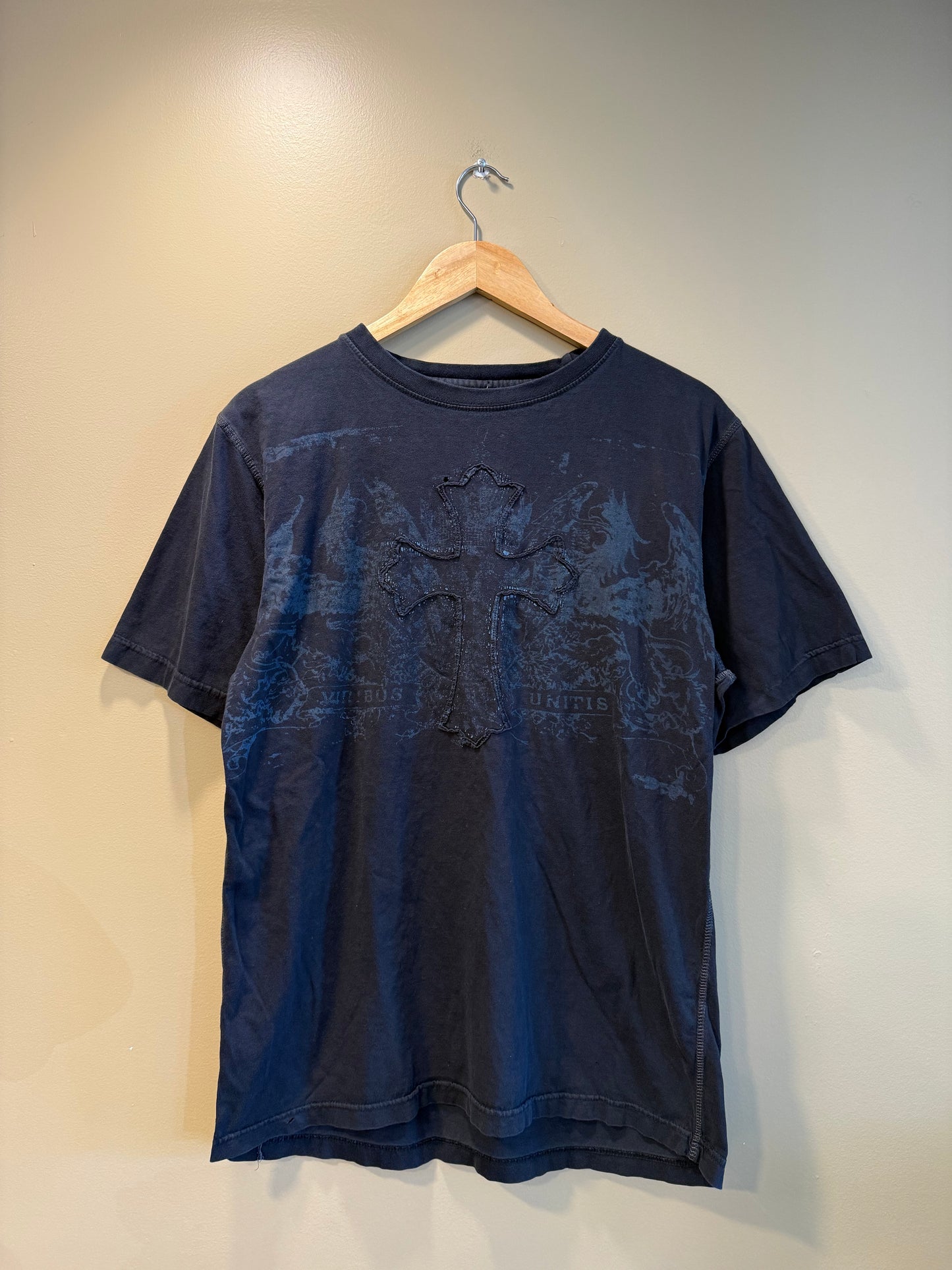 Vintage Y2K Krobar Black Cross T-Shirt- M