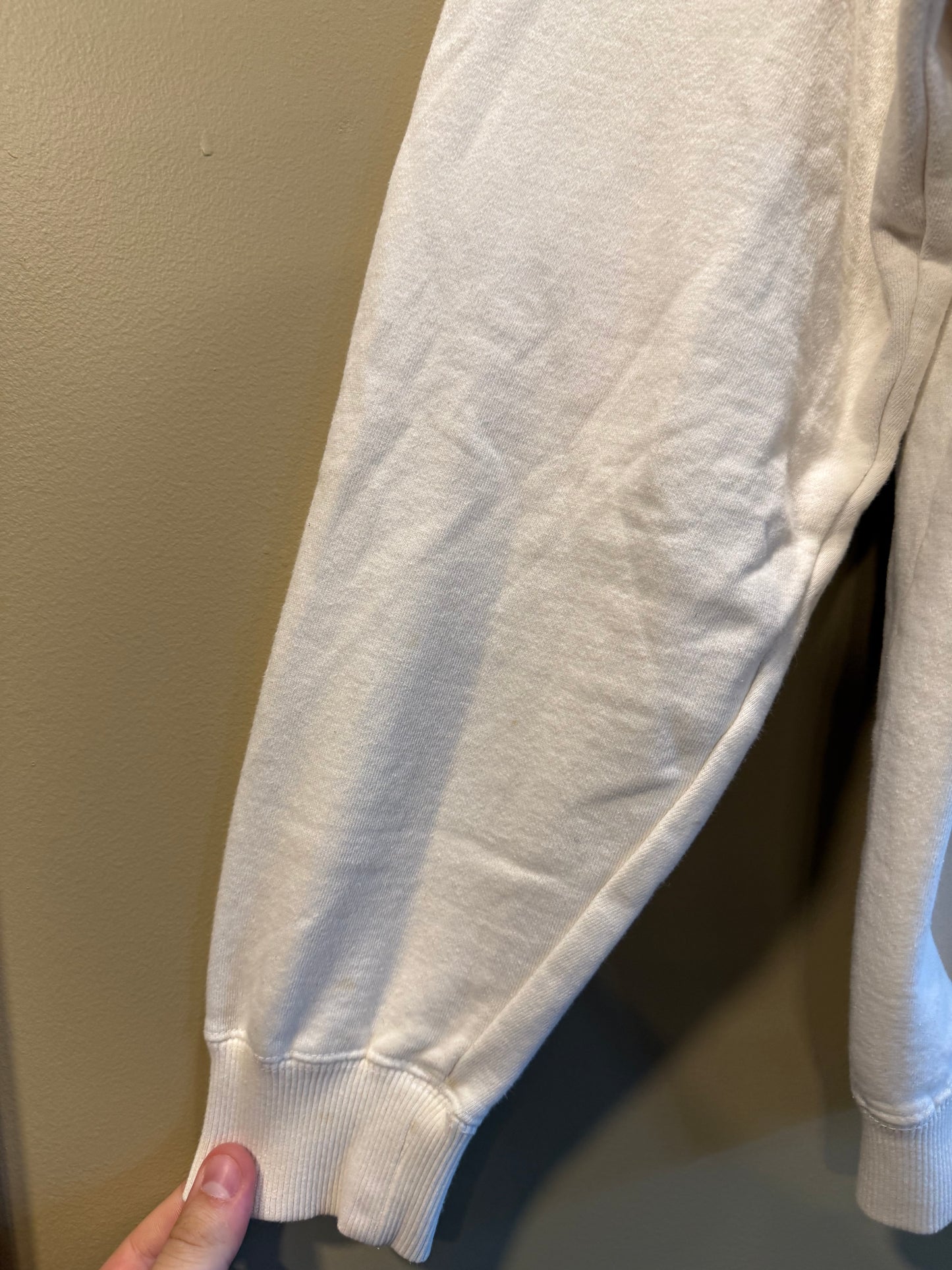 Vintage Billabong White Zip-Up Hoodie Sweatshirt- XL