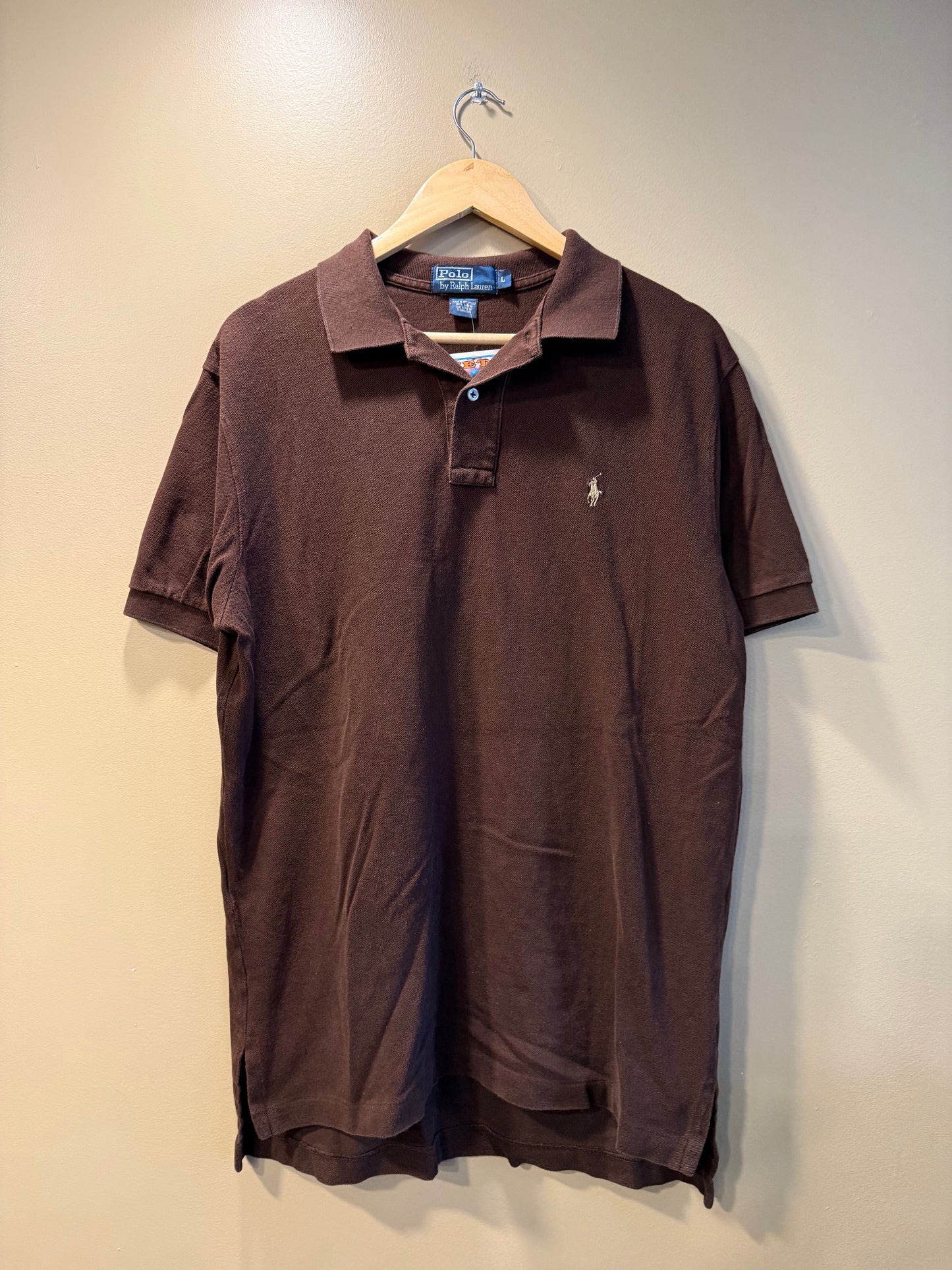 Vintage Polo Ralph Lauren Brown Polo Shirt- L