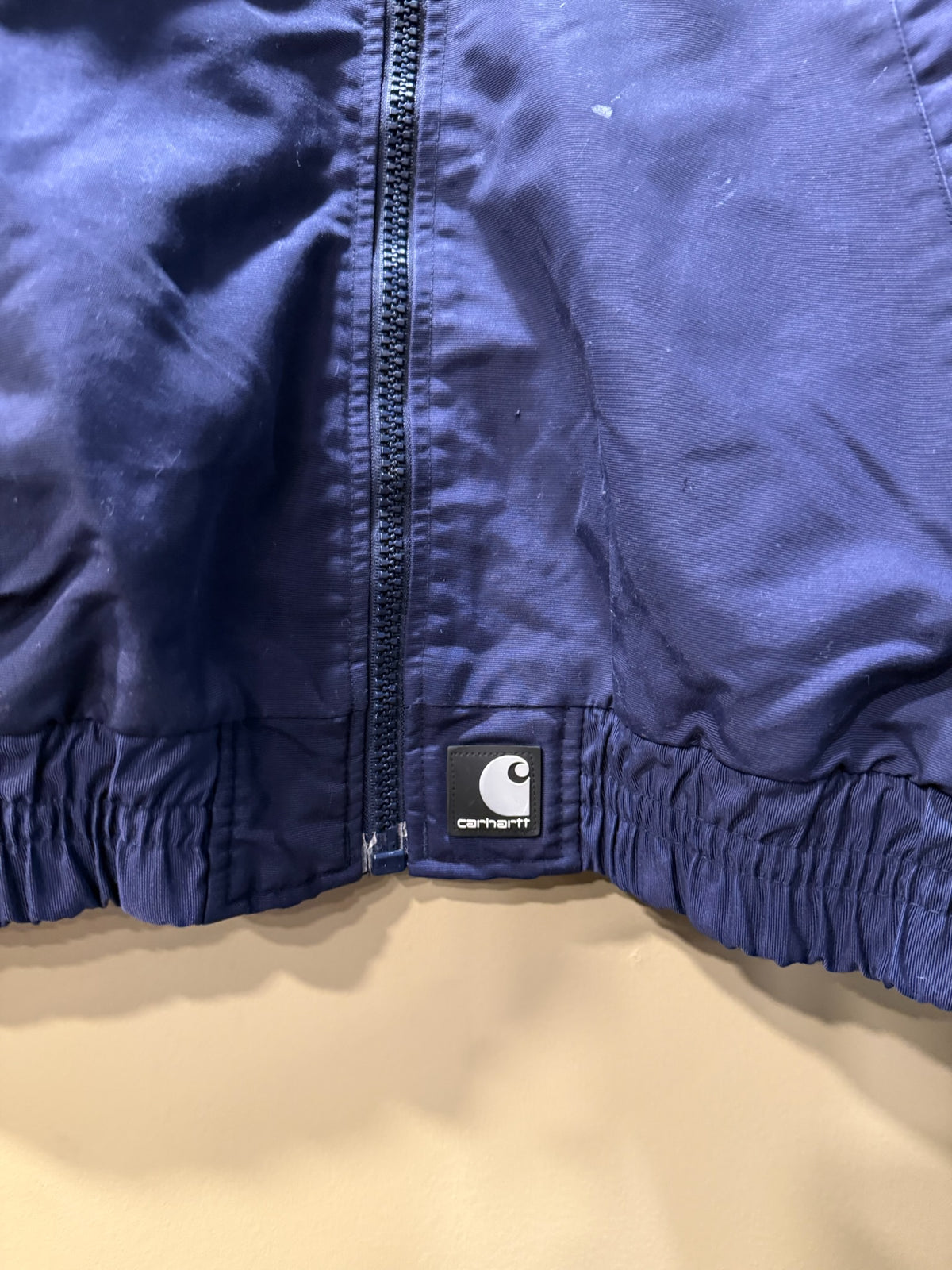 Vintage Carhartt Navy Canvas Zip Jacket - XL