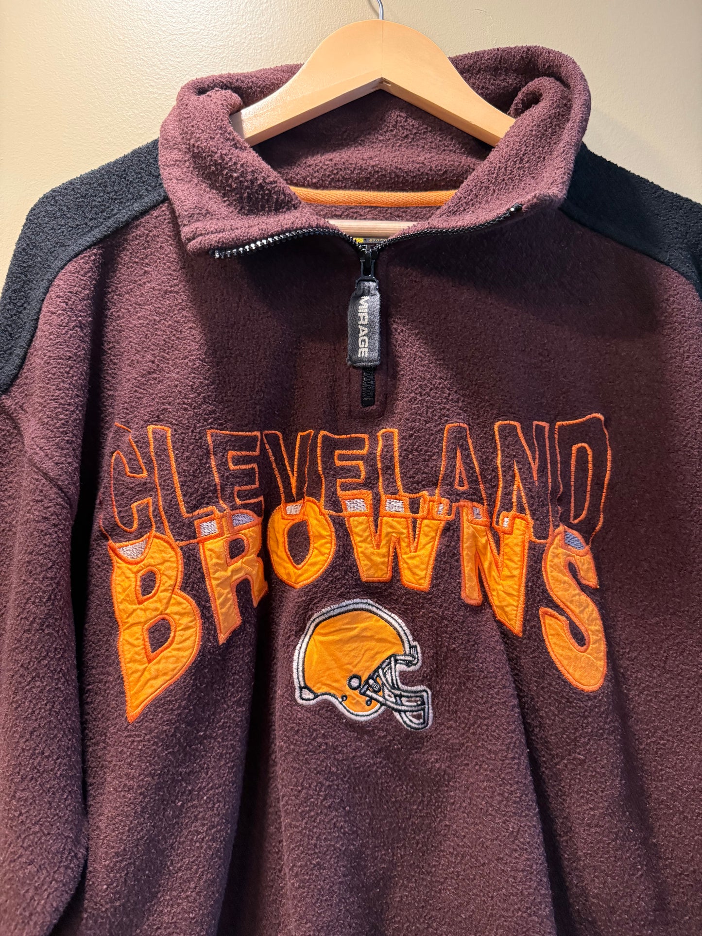 Vintage Mirage Cleveland Browns Fleece Jacket- L