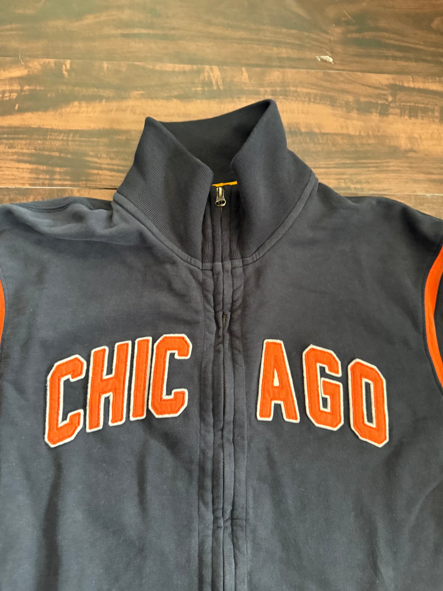 Vintage Chicago Bears Full-Zip Spell Out Jacket- XL