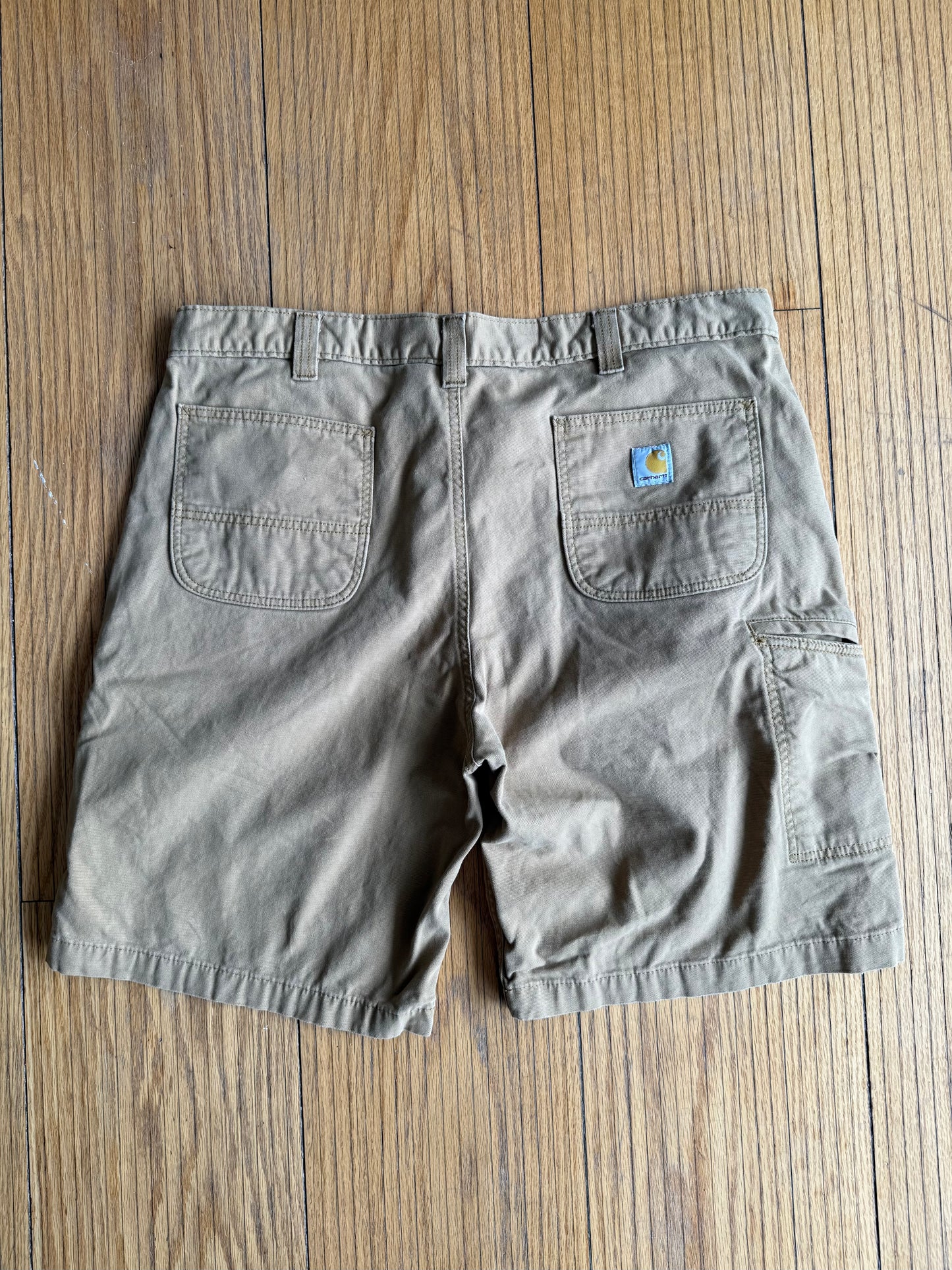 Vintage Carhartt Tan Duck Canvas Shorts- 38