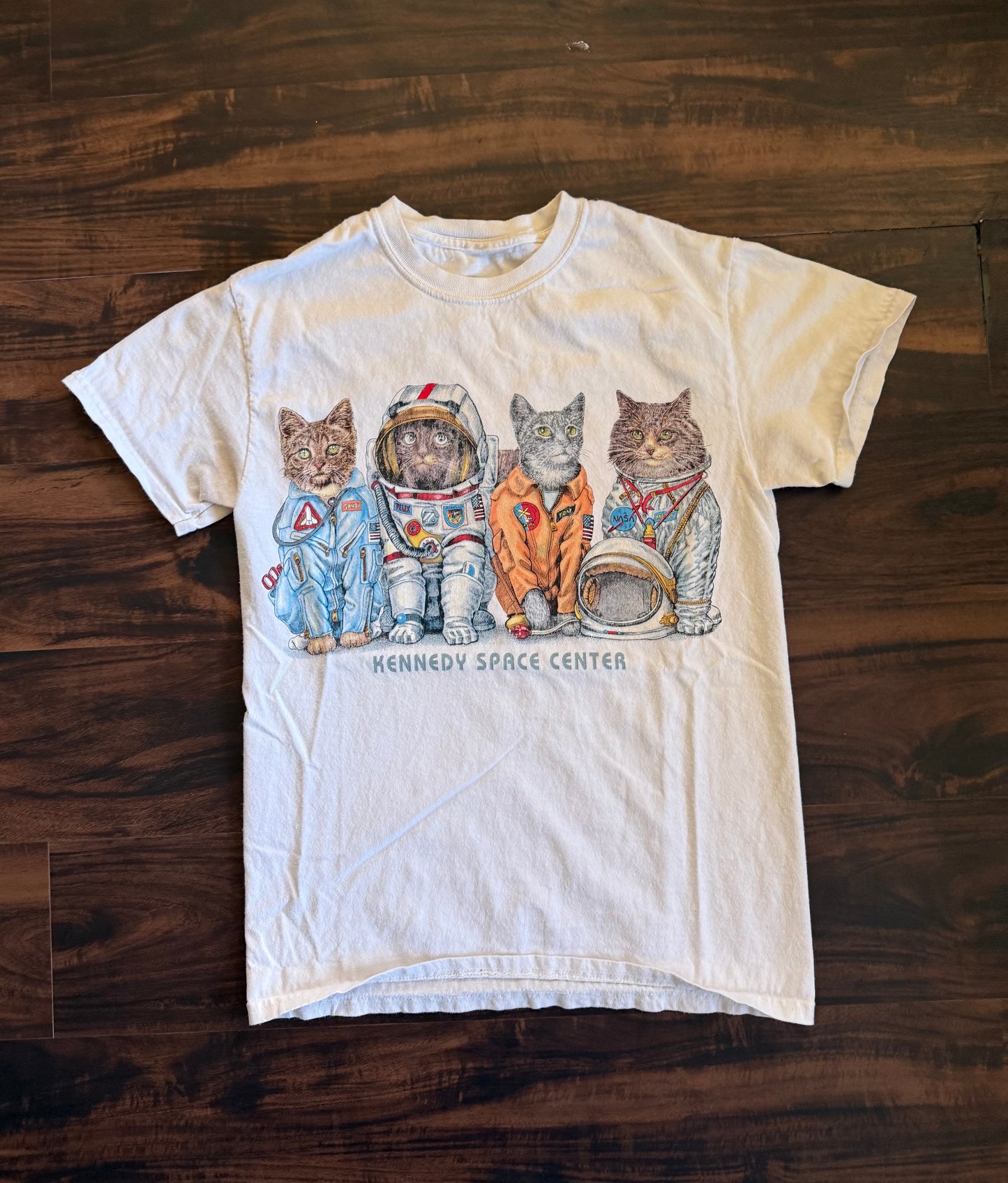 Vintage Kennedy Space Center Cats T-Shirt- S