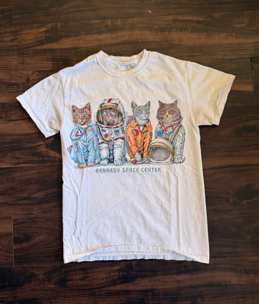 Vintage Kennedy Space Center Cats T-Shirt- S
