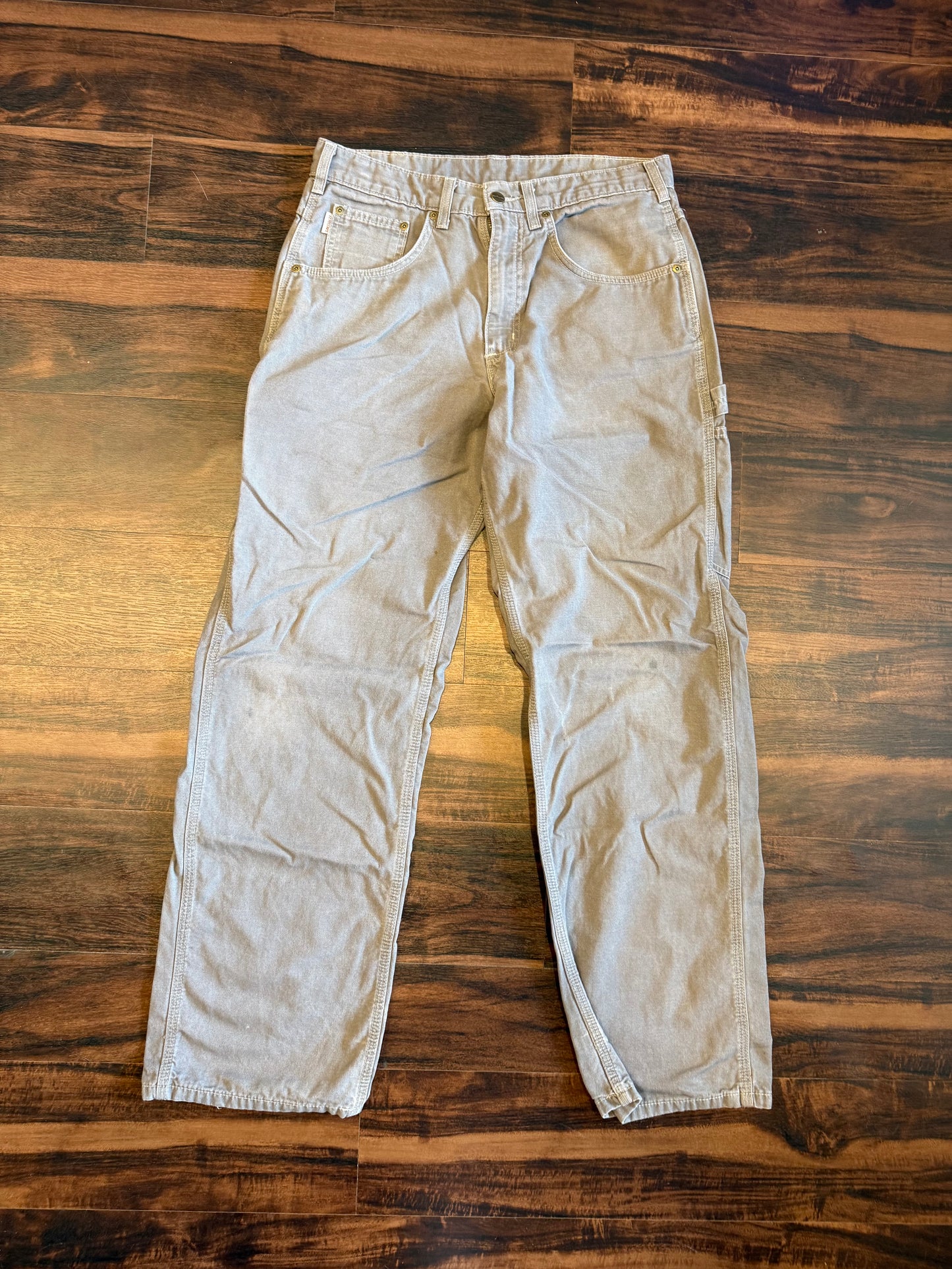 Vintage Carhartt Gray Canvas Carpenter Pants- 32x32