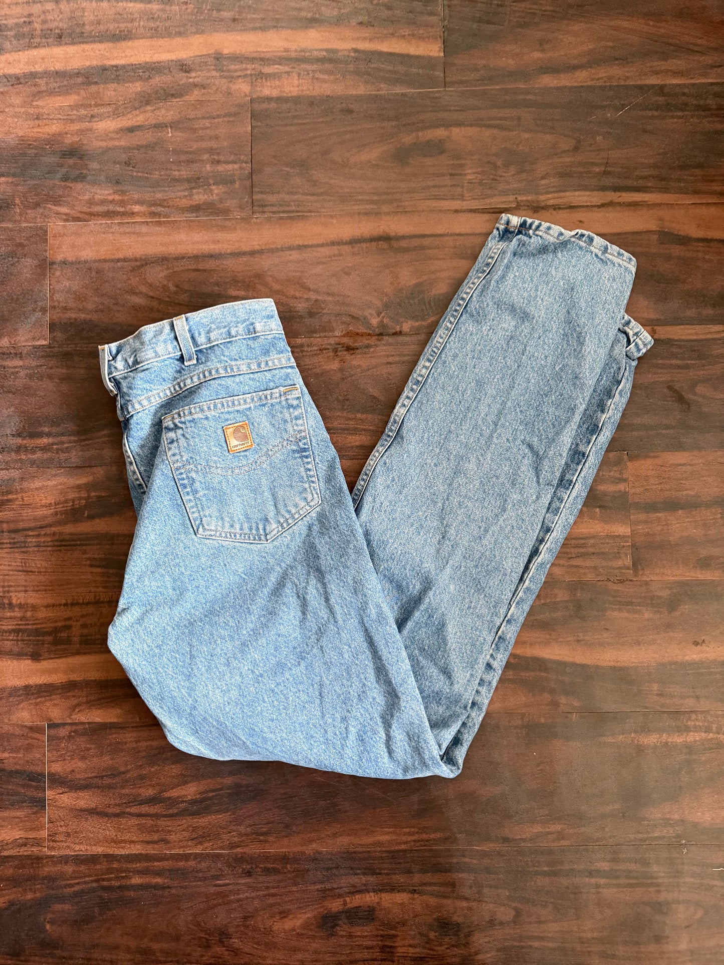 Vintage Carhartt Light Wash Denim Jeans- 32x36