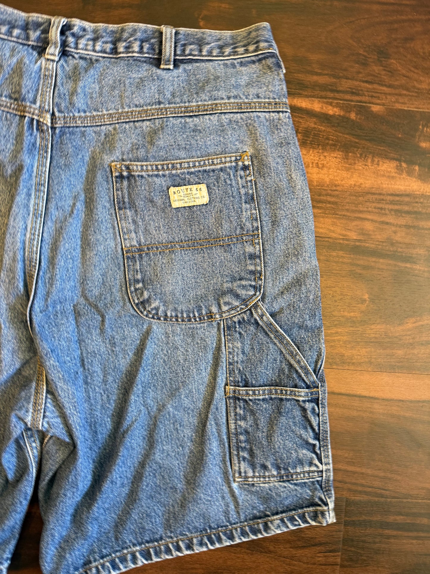 Vintage Route 66 Carpenter Denim Jean Shorts- 36