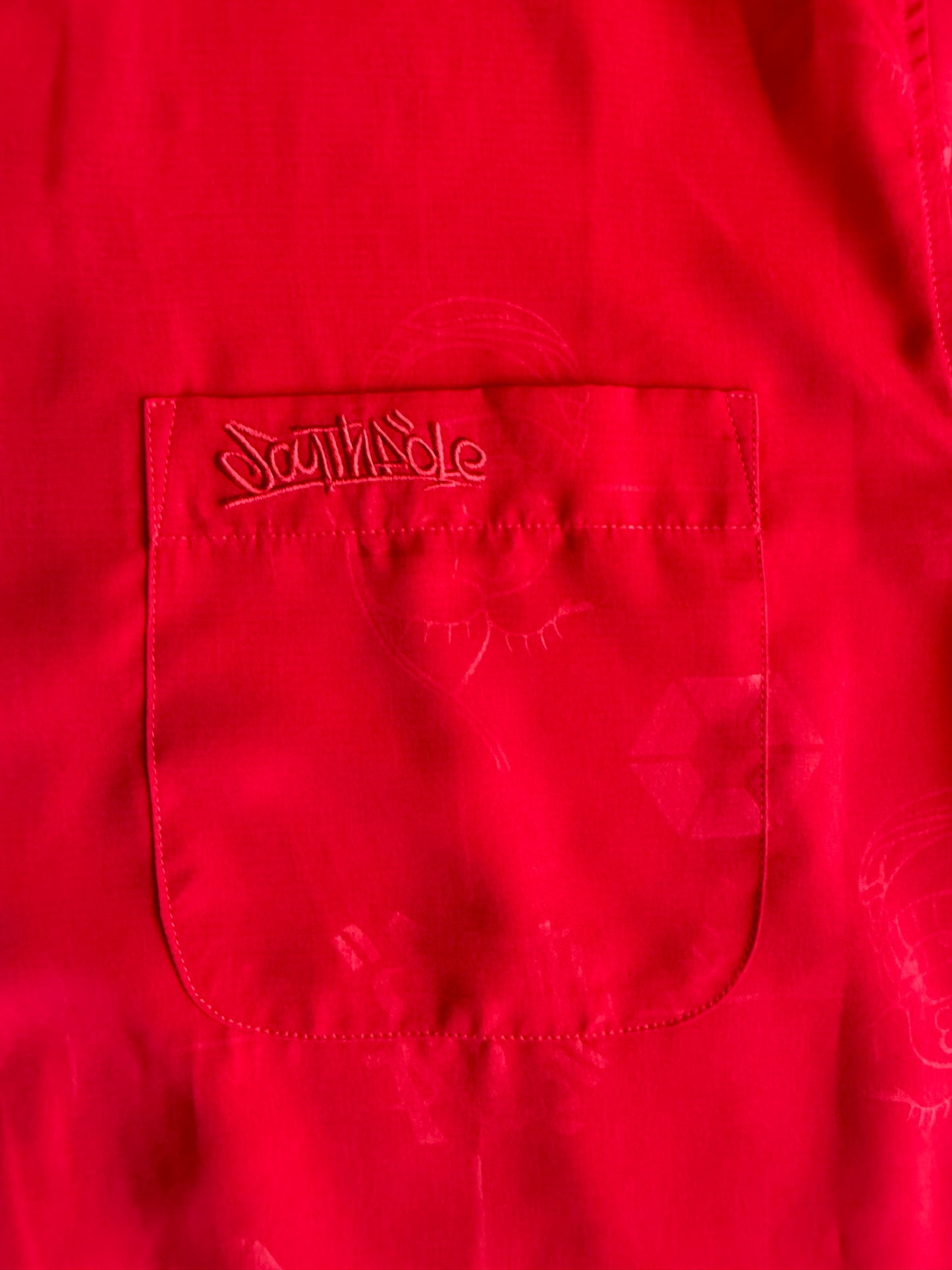 Vintage Y2K South Pole Red Logo Button Up Casual Shirt- XL