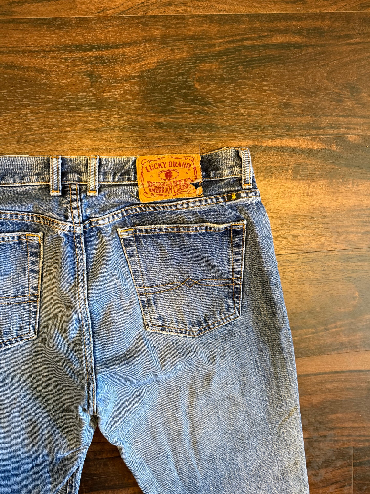 Vintage Lucky Brand Light Wash Boot Cut Jeans- 34x30
