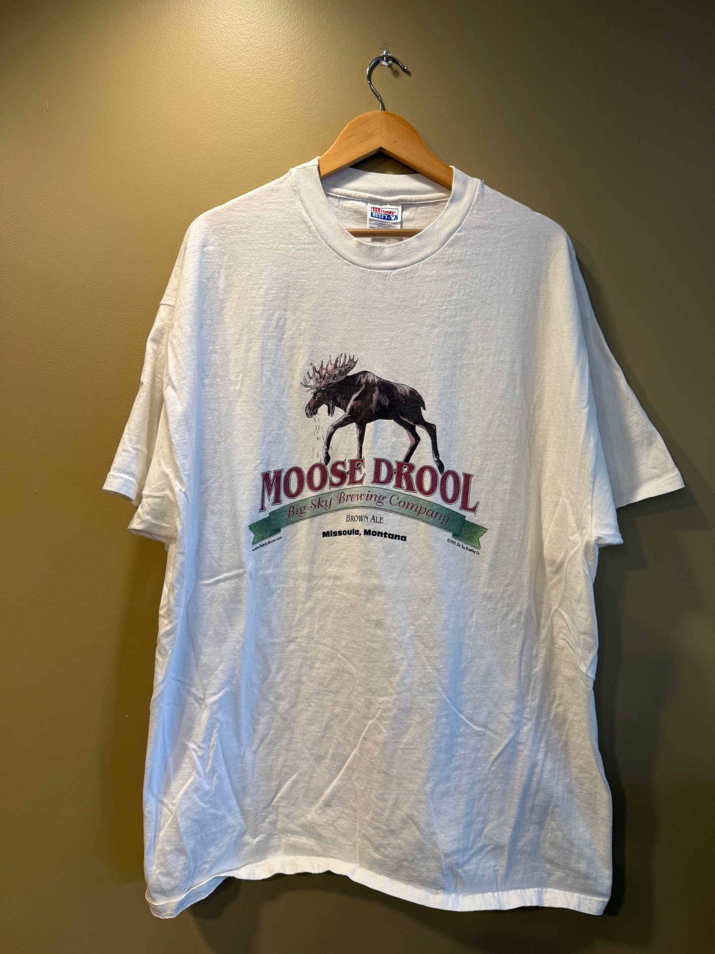 Vintage Moose Drool Big Sky Brewing Company T-Shirt- XXL