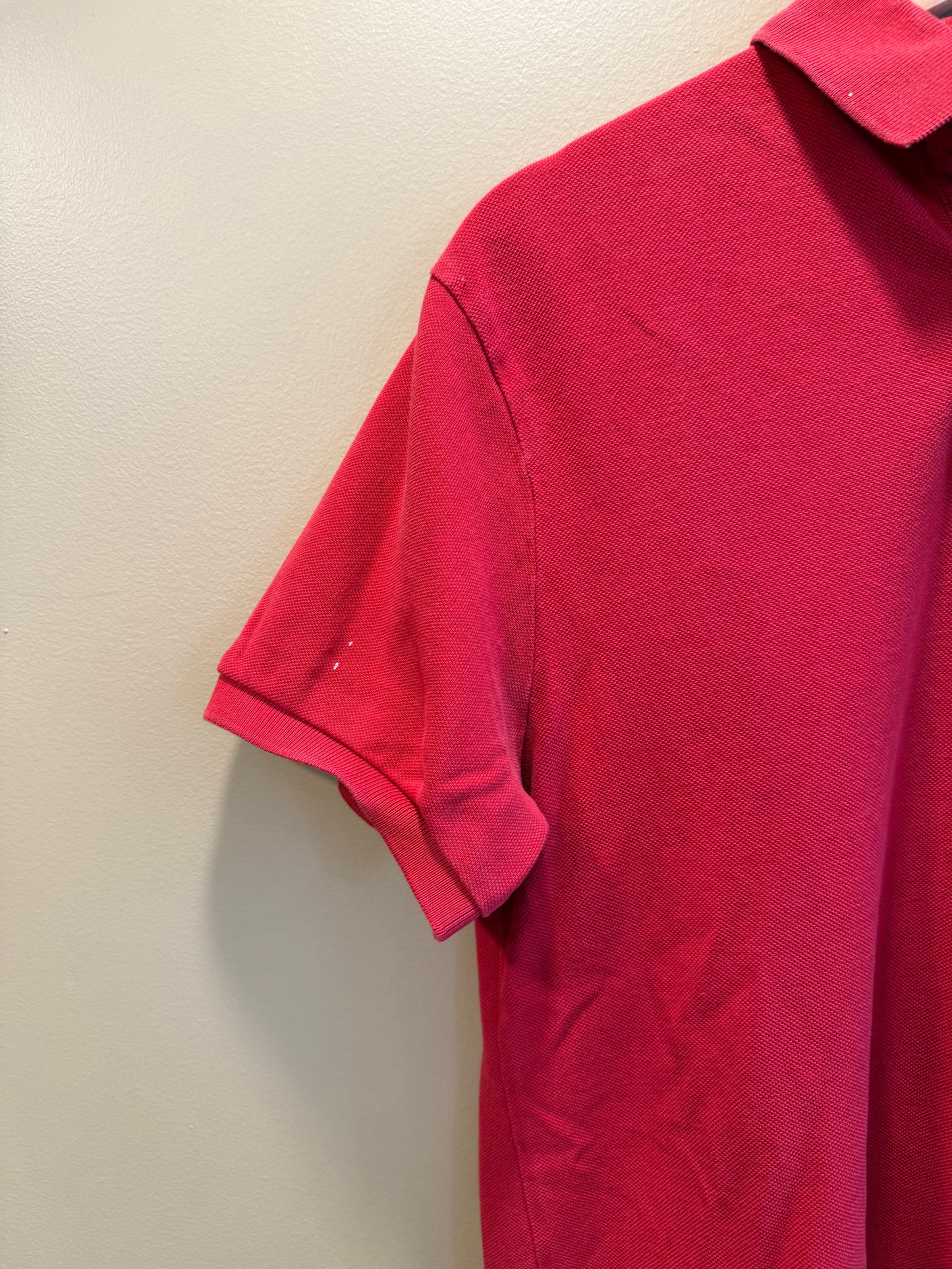 Vintage Polo Ralph Lauren Red Skinny Fit Polo Shirt- M