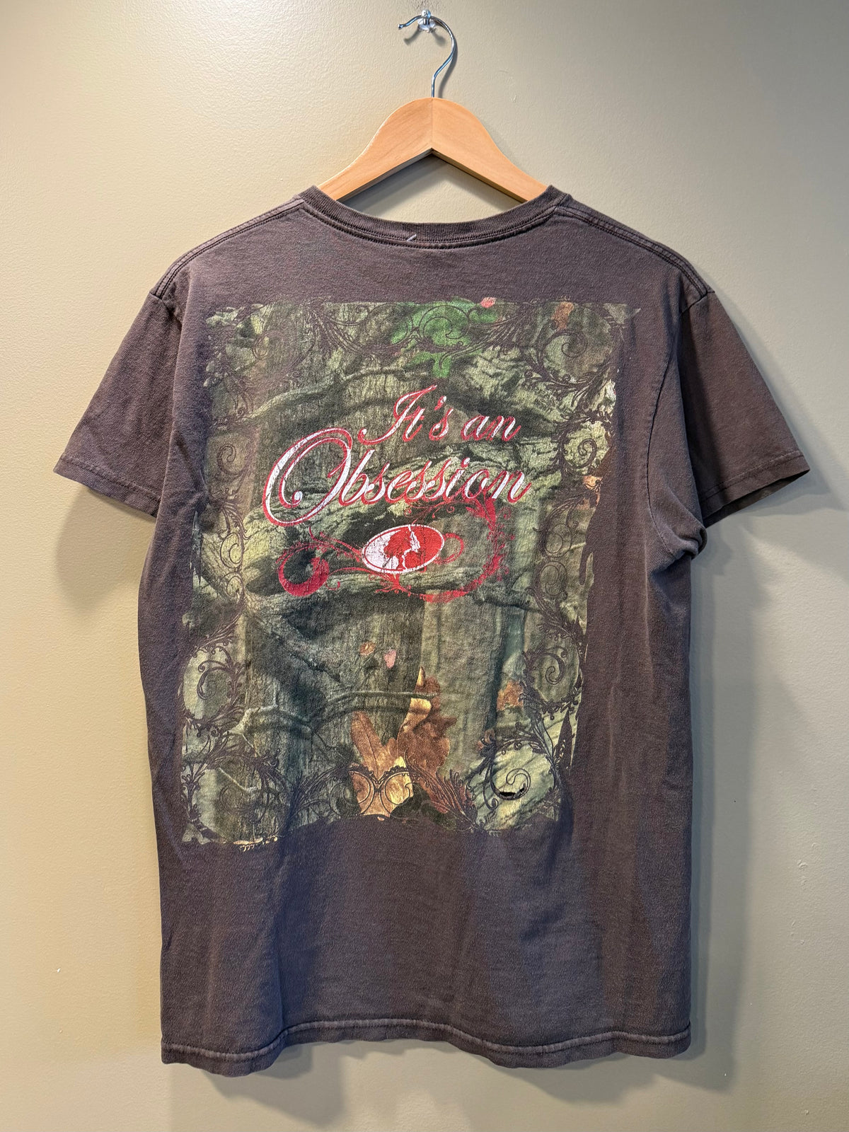 Vintage Mossy Oak Outdoors Brown Tree Camo T-Shirt- M