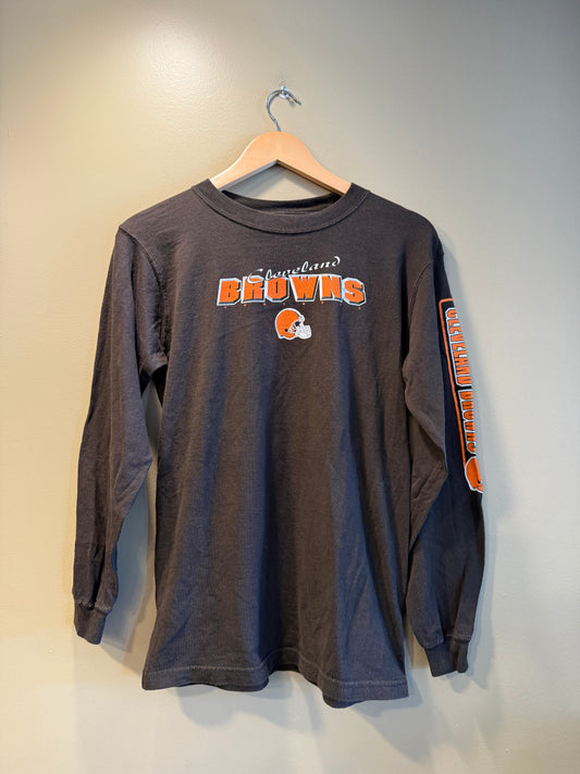 Vintage Cleveland Browns Long Sleeve Women’s T-Shirt- L